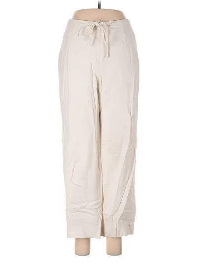 Pre-owned Dkny Casual Pants In White