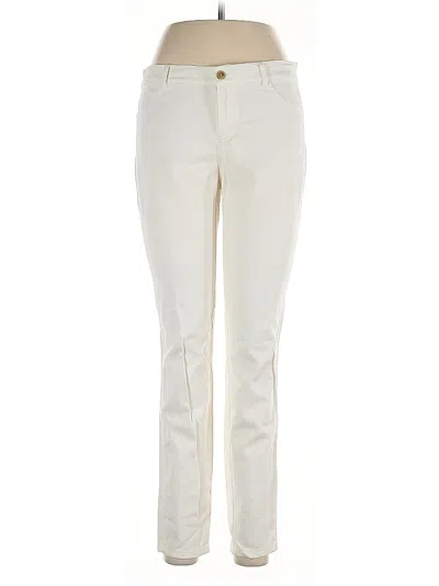Pre-owned Dkny Casual Pants In White