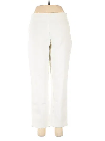 Pre-owned Dkny Casual Pants In White