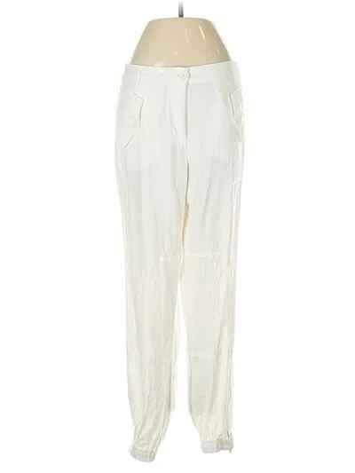 Pre-owned Dkny Casual Pants In White