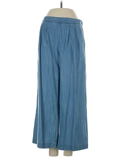 Pre-owned Dkny Casual Pants In White