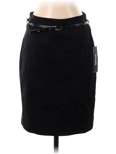 Pre-owned Dkny Casual Skirt In Black