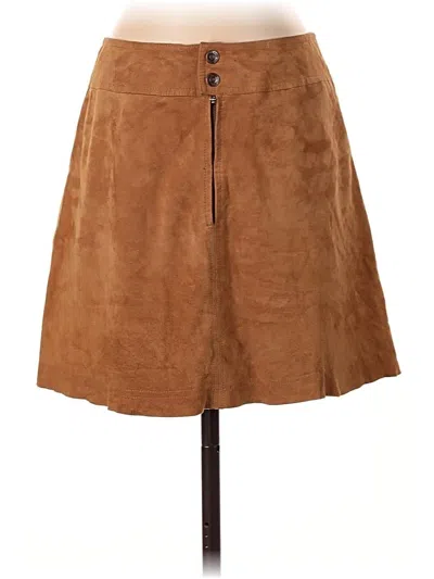 Pre-owned Dkny Casual Skirt In Brown