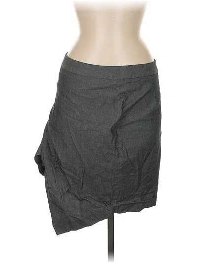 Pre-owned Dkny Casual Skirt In Gray