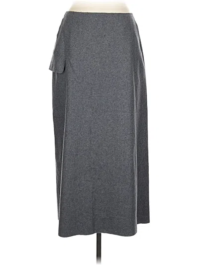 Pre-owned Dkny Casual Skirt In Gray