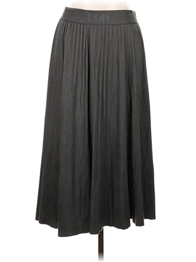 Pre-owned Dkny Casual Skirt In Gray