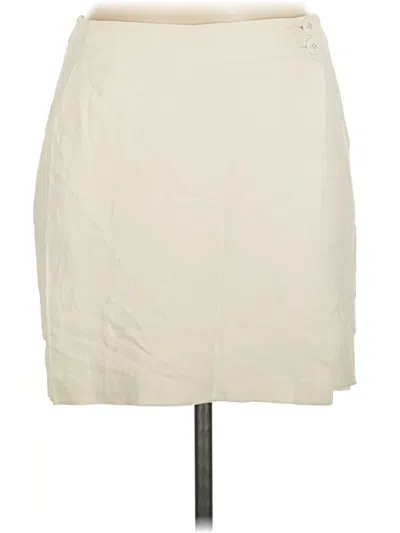 Pre-owned Dkny Casual Skirt In Ivory