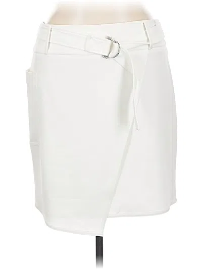 Pre-owned Dkny Casual Skirt In White