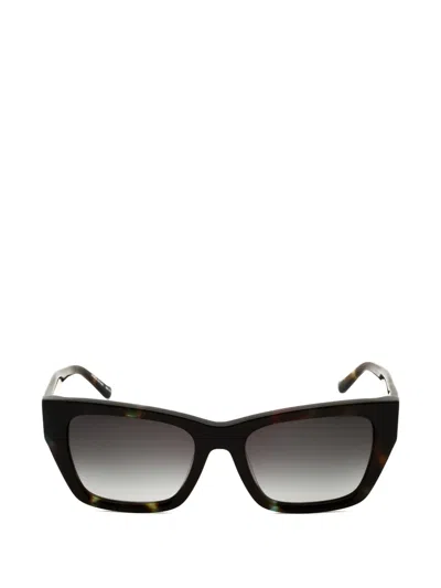 Dkny Cat-eye Frame Sunglasses In Brown