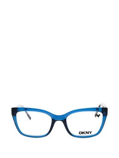 Dkny Cat-eye Glasses In Blue