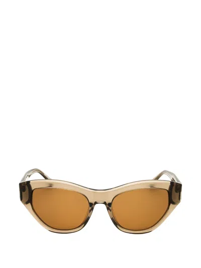 Dkny Cat-eye Sunglasses In Brown