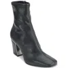 Dkny Cavale Womens Faux Suede Block Heel Ankle Boots In Black