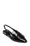 Dkny Caxine Slingback Penny Loafer Flat In Black