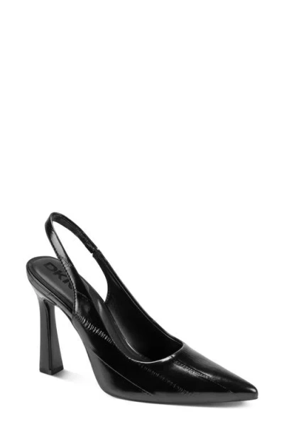 Dkny Caytina Slingback Pointed Toe Pump In Black
