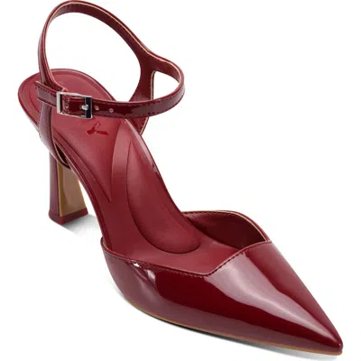 Dkny Ceana Pointed Toe Pump In Ruby Red
