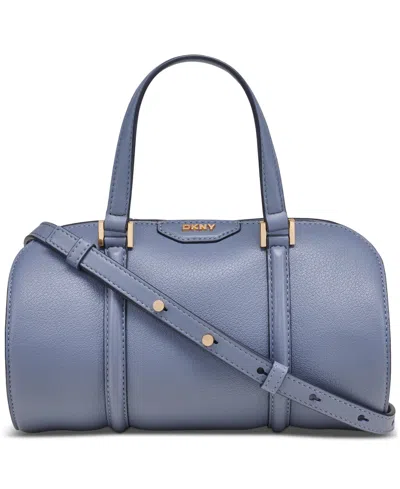 Dkny Cedar Mini Leather Satchel In Steel Blue