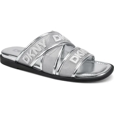 Dkny Cerelia Slide Sandal In Silver