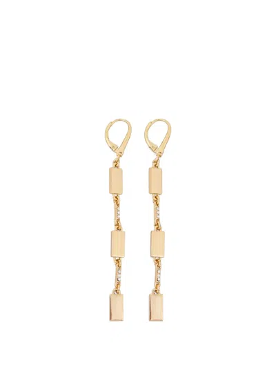 Dkny Chain Drop Earrings In Gold