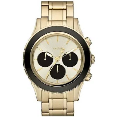 Dkny Champagne Chronograph Dial Gold Steel Men's Watch Ny8656