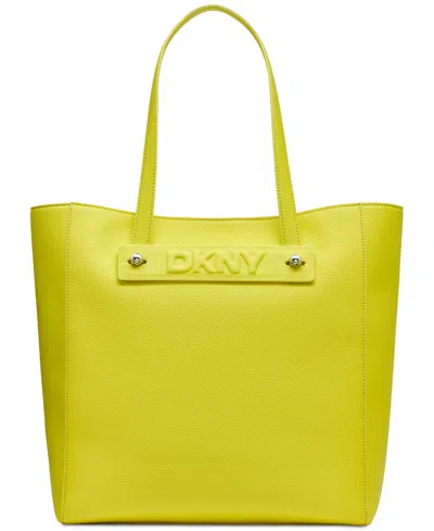 Dkny Charlie Extra-large Tote Bag In Acid Yellow
