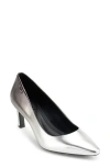 Dkny Charlie Pump In Pewter/silver