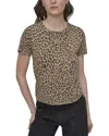 Dkny Cheetah Print T-shirt In Animal Print
