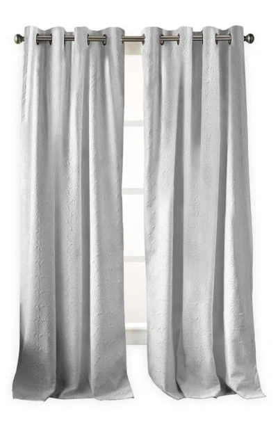 Dkny Chrysanthemum Curtain Panel, 84 X 50 In Grey
