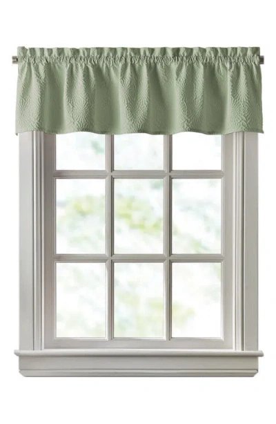Dkny Chrysanthemum Floral Valance In Sage