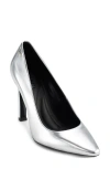 Dkny Chrystie Pointed Toe Pump In Silver