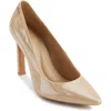Dkny Chrystie Womens Padded Insole Patent Pumps In Nude