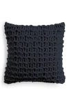 Dkny Chunky Knit Accent Pillow In Jet Black
