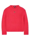 Dkny Chunky-knit Sweater In Red
