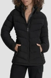 Dkny Cire Packable Hooded Puffer Jacket In Black