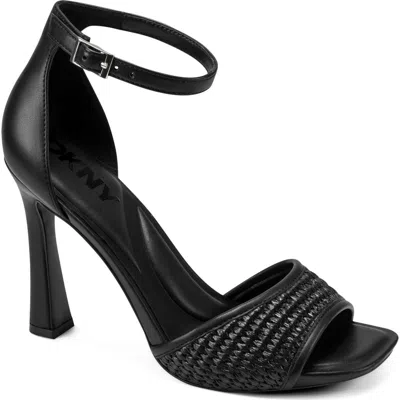 Dkny Cirelle Ankle Strap Sandal In Black