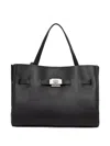 Dkny Clasp-fastening Tote Bag In Black