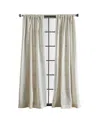 Dkny Classic 108" Poletop Out Lined Set, 2 Piece In Natural