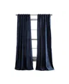 Dkny Classic Chenille 84" Inverted Pleat With Button Set, 2 Piece In Indigo