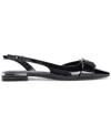 Dkny Clemma Buckle Slingback Flats In Black