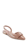 Dkny Clemma Pointed Toe Slingback Flat In Blush