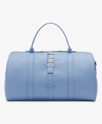 Dkny Nyc Duffel In Blue Suede