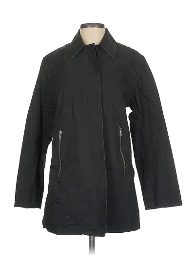 Pre-owned Dkny Coat In Black