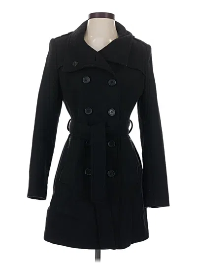Pre-owned Dkny Coat In Black