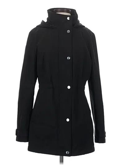 Pre-owned Dkny Coat In Black