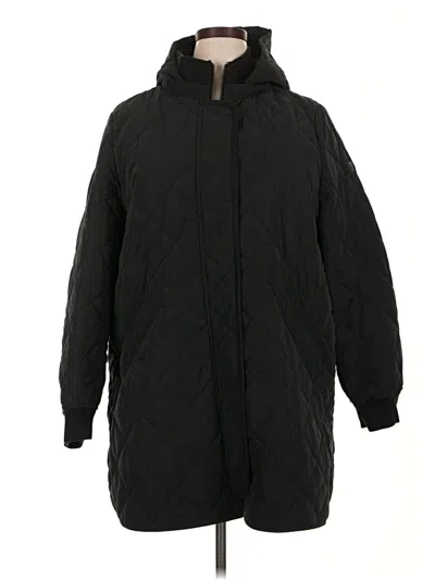 Pre-owned Dkny Coat In Black
