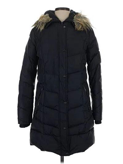 Pre-owned Dkny Coat In Black