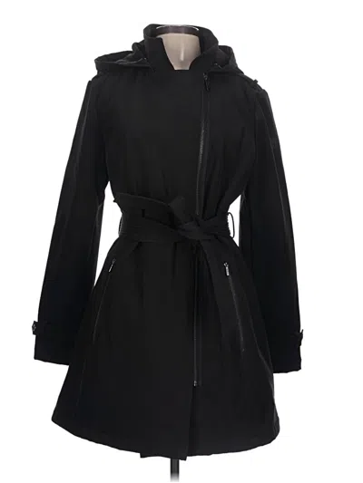 Pre-owned Dkny Coat In Black