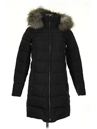 Pre-owned Dkny Coat In Black