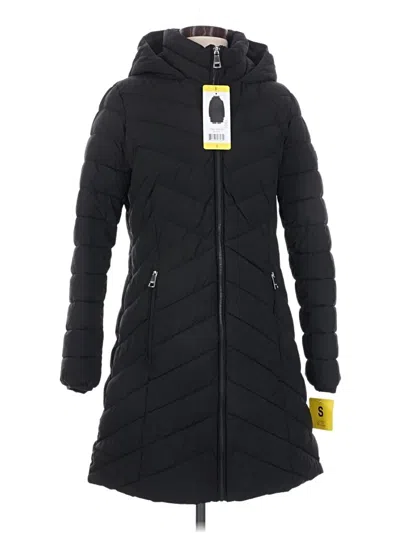 Pre-owned Dkny Coat In Black