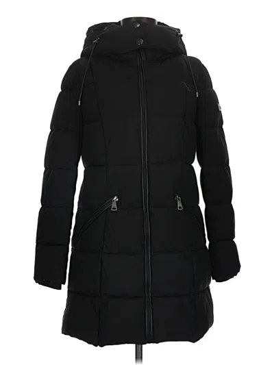Pre-owned Dkny Coat In Black