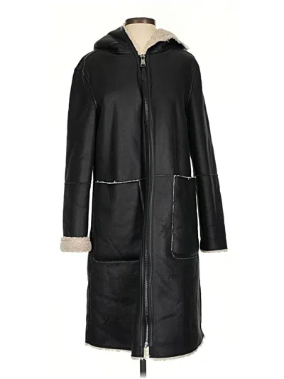 Pre-owned Dkny Coat In Black